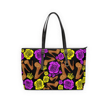 Load image into Gallery viewer, PU Leather Shoulder Bag 'Purple Gold'