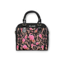 Load image into Gallery viewer, Shoulder Handbag 'Black Rose'