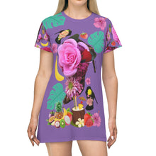Load image into Gallery viewer, T-Shirt Dress 'Jungle Shoes'