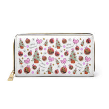 Load image into Gallery viewer, Zipper Wallet 'Pink Christmas'