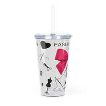 Load image into Gallery viewer, Plastic Tumbler with Straw 'Fashion Week'