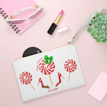 Load image into Gallery viewer, Clutch Bag Gaia Peppermint 'Happy Holidays'