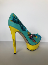 Load image into Gallery viewer, Rainbow pump Size EU 38.5/ USA 8.5