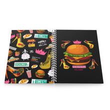 Load image into Gallery viewer, Spiral Notebook Hamburger 'Pop Princess'