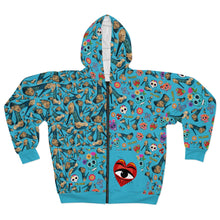 Load image into Gallery viewer, Zip Hoodie 'Viva la vida'