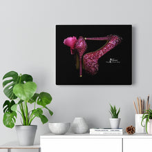 Load image into Gallery viewer, Canvas Gallery Wraps 'Pink crystals shoes'