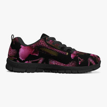 Load image into Gallery viewer, Classic Lightweight Mesh Sneakers - White/Black 'Pink crystals shoes'
