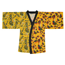 Load image into Gallery viewer, Long Sleeve Kimono Robe 'Yellow cab'