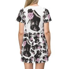 Load image into Gallery viewer, Dress 'Lilac feathers boots'