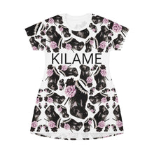 Load image into Gallery viewer, Dress 'Lilac feathers boots'