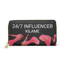 Load image into Gallery viewer, Zipper Wallet '24/7 Influencer'