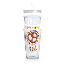 Load image into Gallery viewer, Plastic Tumbler with Straw 'Pretzel'