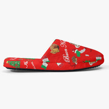 Load image into Gallery viewer, Unisex Classic Cotton Slippers 'Buon Natale'
