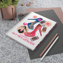 Load image into Gallery viewer, Spiral Notebook '24/7 Influencer'