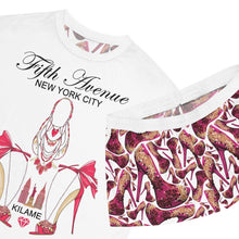 Load image into Gallery viewer, Women's Short and T-shirt set Runi 'Fifth Avenue'