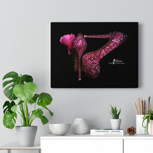 Load image into Gallery viewer, Canvas Gallery Wraps 'Pink crystals shoes'