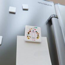Load image into Gallery viewer, Porcelain Magnet, Square 'Pop Princess'
