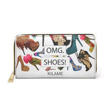 Load image into Gallery viewer, Zipper Wallet 'OMG. Shoes'