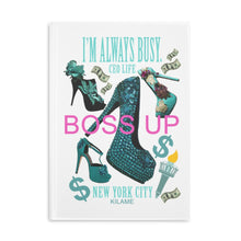 Load image into Gallery viewer, Hardcover Notebook with Puffy Covers 'Boss Up'