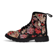 Load image into Gallery viewer, Women's Canvas Boots 'Holidays Couture'