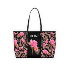 Load image into Gallery viewer, PU Leather Shoulder Bag 'Black Rose'