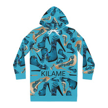 Load image into Gallery viewer, Women's Hoodie Dress Safod 'Blue Sky shoes'