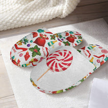 Load image into Gallery viewer, Classic Cotton Slippers 'Christmas party'