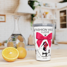 Load image into Gallery viewer, Plastic Tumbler with Straw 'Fashion Week'