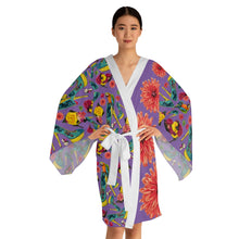 Load image into Gallery viewer, Long Sleeve Kimono Robe 'Tropical'