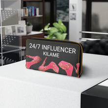 Load image into Gallery viewer, Zipper Wallet '24/7 Influencer'