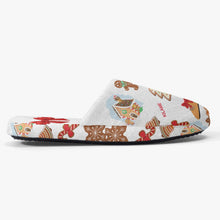 Load image into Gallery viewer, Classic Cotton Slippers 'Feliz Navidad'