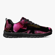 Load image into Gallery viewer, Classic Lightweight Mesh Sneakers - White/Black 'Pink crystals shoes'