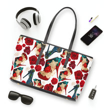 Load image into Gallery viewer, PU Leather Shoulder Bag 'Fiori rosso'