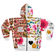 Load image into Gallery viewer, Zip Hoodie 'OMG. Shoes!'