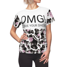 Load image into Gallery viewer, Tee 'Lilac feathers boots'