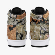 Load image into Gallery viewer, 209. High-Top Leather Sneakers - White / Black 'Nude embroidery'