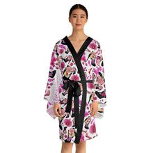 Load image into Gallery viewer, Long Sleeve Kimono Robe 'Secret garden'