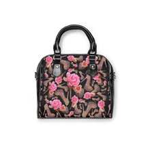 Load image into Gallery viewer, Shoulder Handbag 'Black Rose'