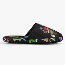Load image into Gallery viewer, Unisex Classic Cotton Slippers east 'Christmas in New York'