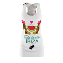 Load image into Gallery viewer, Women's Cut & Sew Racerback Dress 'Toda la vida Ibiza'