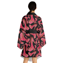 Load image into Gallery viewer, Long Sleeve Kimono Robe 'Pink Influencer'