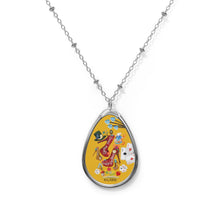 Load image into Gallery viewer, Oval Necklace 'Down the rabbit hole'