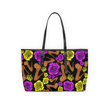 Load image into Gallery viewer, PU Leather Shoulder Bag 'Purple Gold'
