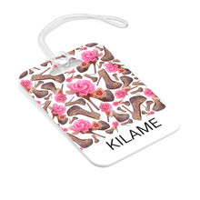 Load image into Gallery viewer, Bag Tag 'Rose pink flower'
