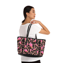 Load image into Gallery viewer, PU Leather Shoulder Bag 'Black Rose'