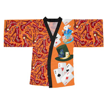 Load image into Gallery viewer, Long Sleeve Kimono Robe 'White Rabbit'