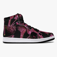 Load image into Gallery viewer, High-Top Leather Sneakers - White / Black