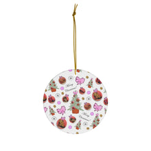 Load image into Gallery viewer, Ceramic Ornaments 'Pink Christmas'