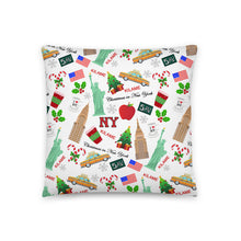 Load image into Gallery viewer, Pillow 'Christmas in New York Big Apple'