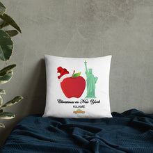 Load image into Gallery viewer, Pillow 'Christmas in New York Big Apple'